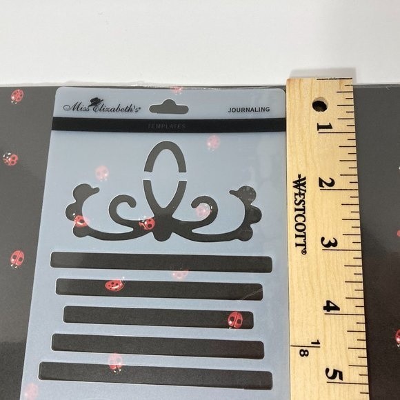 Miss Elizabeth's Scroll Journaling Stencil - Picture 5 of 6